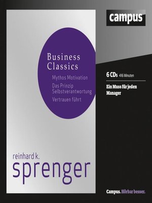 cover image of Sprenger Business Classics
